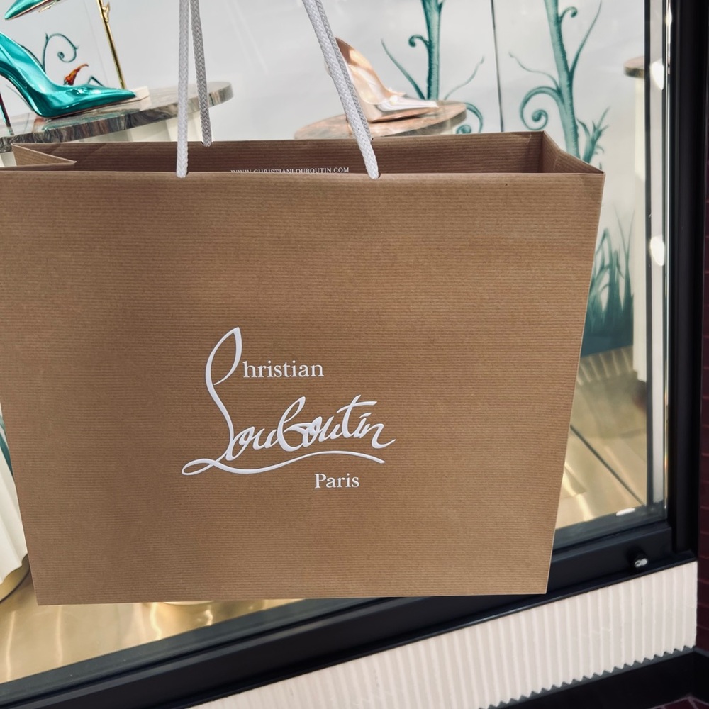 Christian Louboutin Brown Shopping Bag